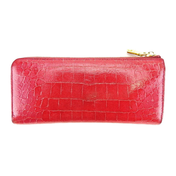 Miu Miu crocodile red Wallet accessory long leather zipper - Picture 1 of 6